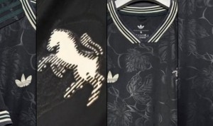 尤文新赛季第三球衣曝光：极光黑+葡萄藤叶花纹+斑马队徽